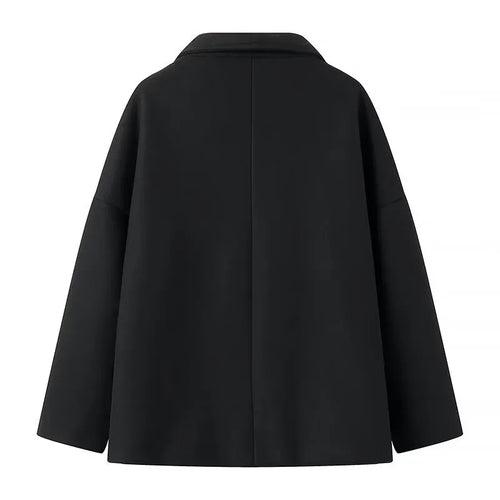 EB | Damen-Wickelmantel mit breitem Revers Rebeca