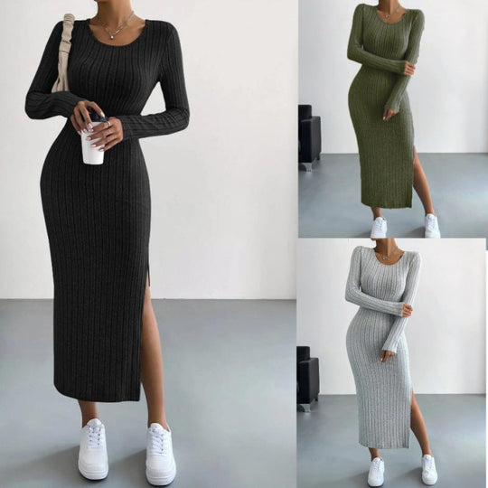 EB | Gestricktes Langes Kleid für Frauen