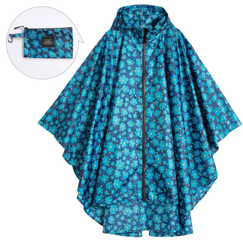 EB | Tragbarer Unisex wasserdichter Poncho mit Kapuze
