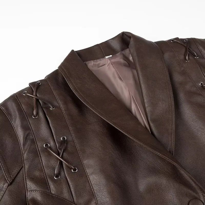 EB | Vintage-Jacke mit V-Ausschnitt für Frauen