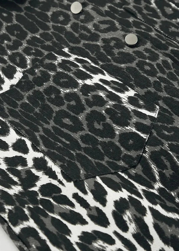 EB | Print Baumwoll Oversized Jacke