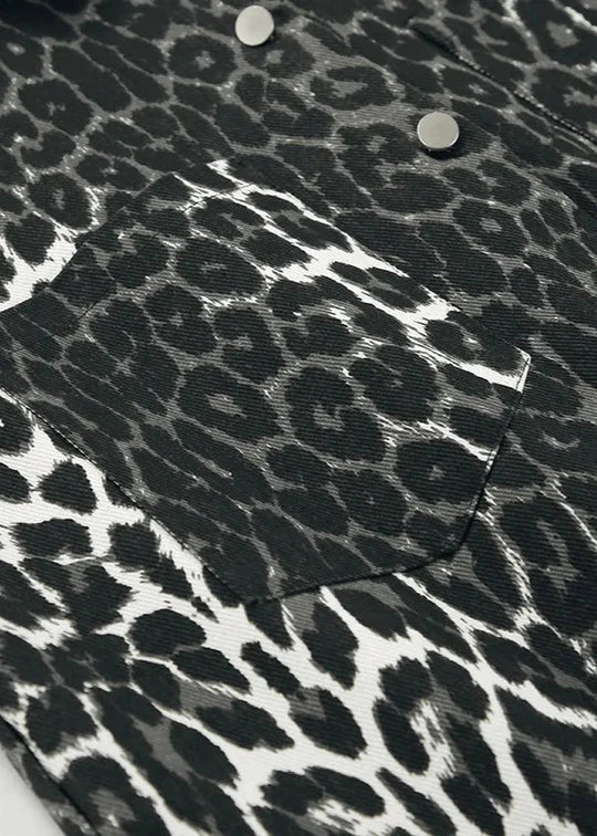 EB | Print Baumwoll Oversized Jacke