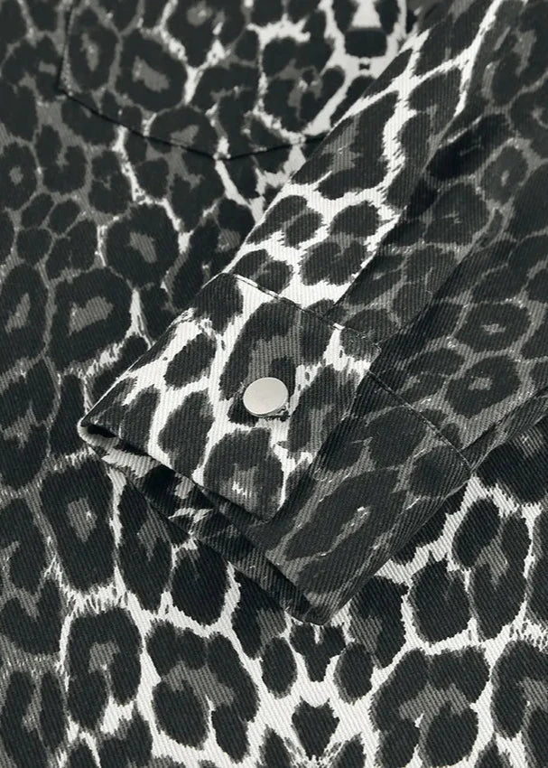 EB | Print Baumwoll Oversized Jacke