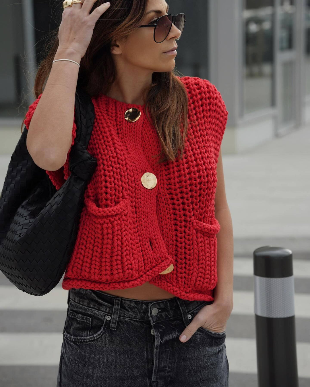 EB | Strickjacke Im Strickstil