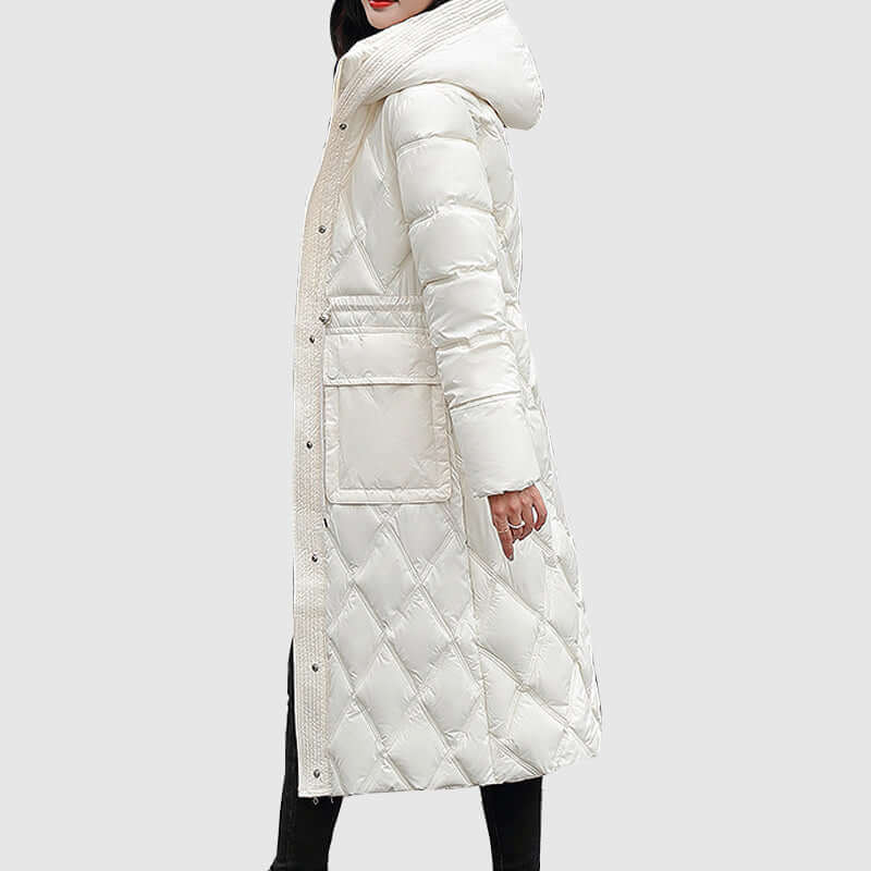 EB | Damen gepolsterte Kapuzen Winterjacke