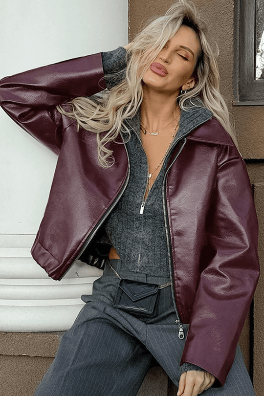 EB | Kurze Kunstlederjacke