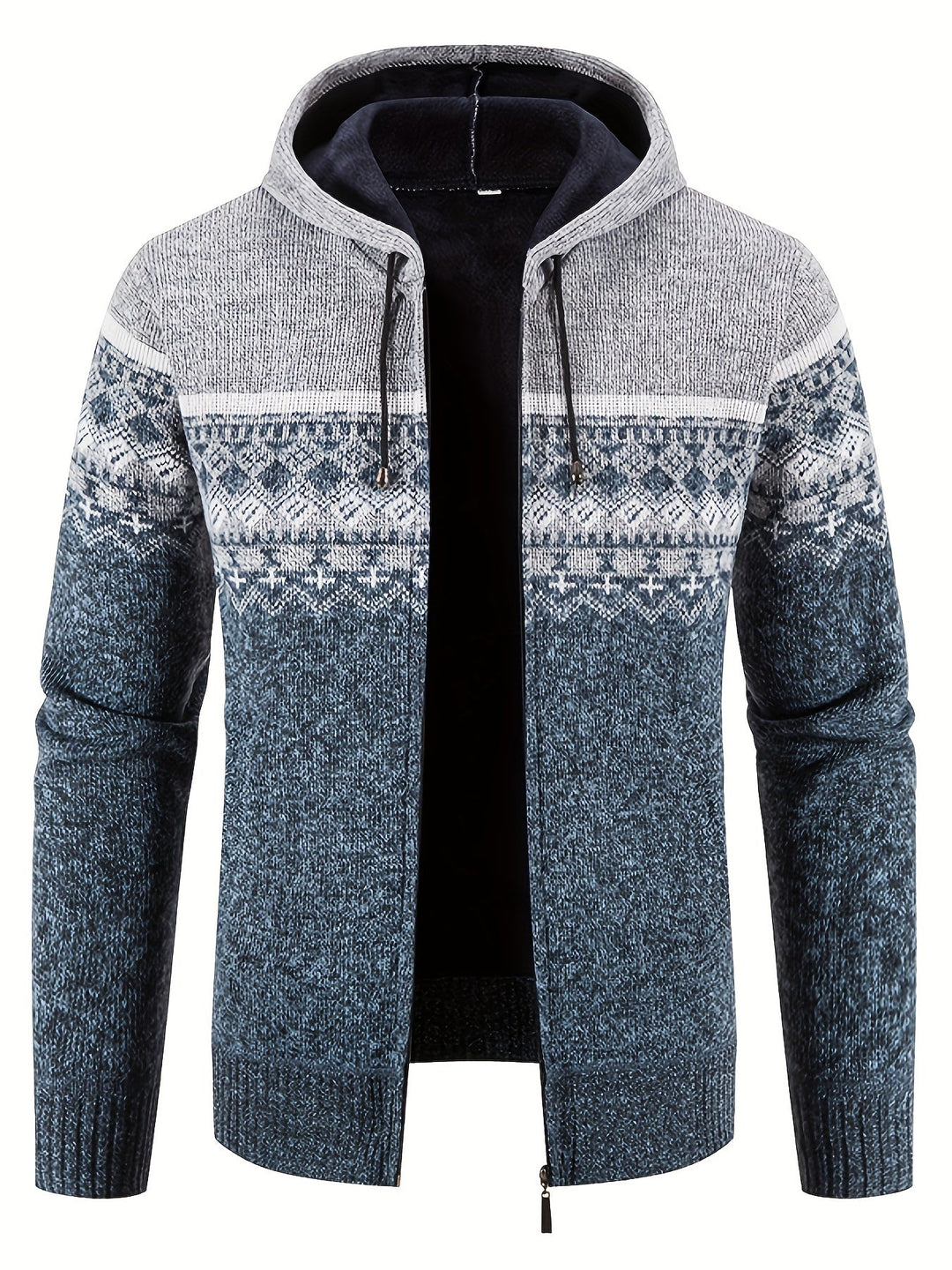 EB | Gemusterter Hoodie Baumwolle und Polyester Warm und Stilvoll