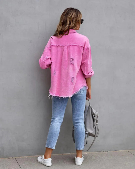EB | Damenbluse Aus Denim