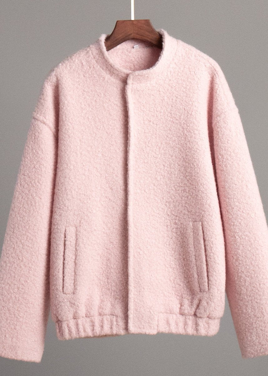 EB | Rosa Drop Shoulder Stehkragenjacke