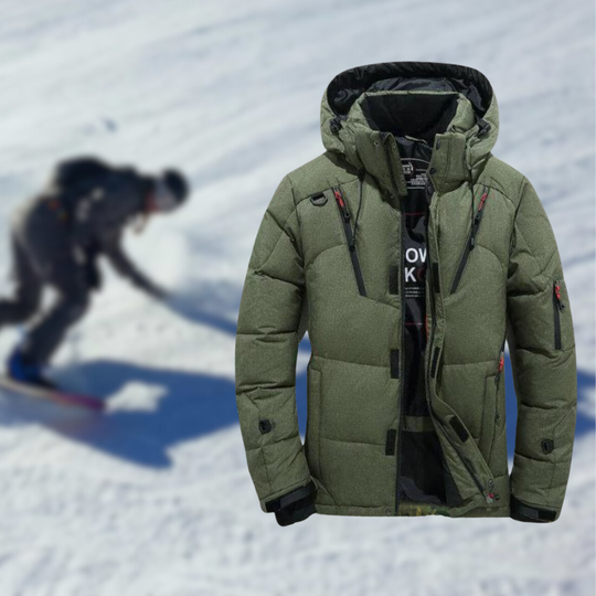EB | Parka Hochwertige Winterjacke für Herren mit Abnehmbarer Kapuze.
