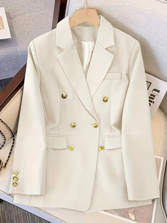 EB | Eleganter Business Slim Blazer mit goldenen Knöpfen Ideal für alle Jahreszeiten