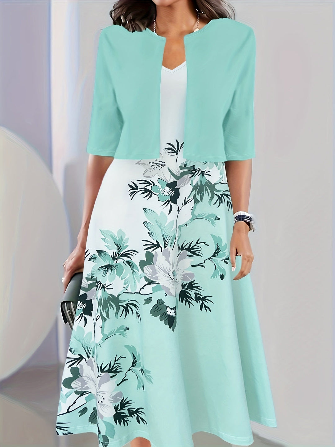 EB | Zweitiligs Kleid Schick/Elegant Vielseitigs Design