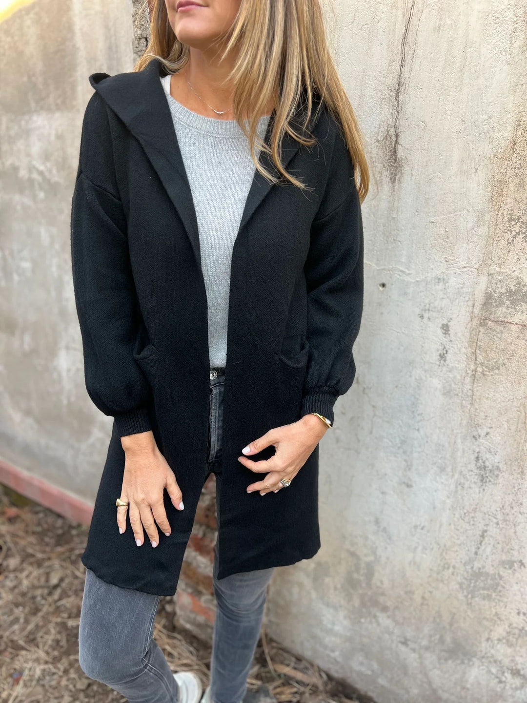 EB | Casual-Jacke mit Kapuze und Taschen