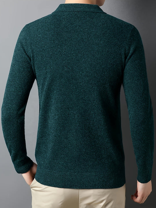 EB | Klassische Strick-polo Weich und Bequem Wollmischung