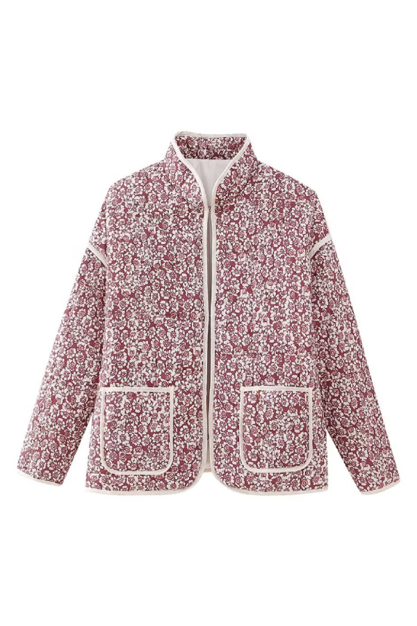 EB | Print Dünne Tasche Cardigan Jacke