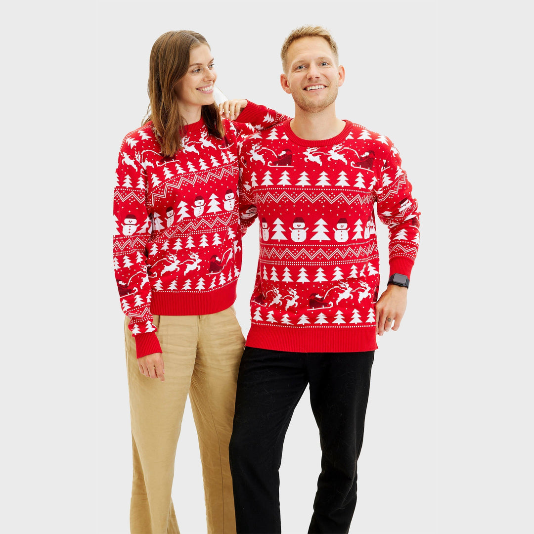 EB | Der stilvolle Weihnachtspullover rot Damen