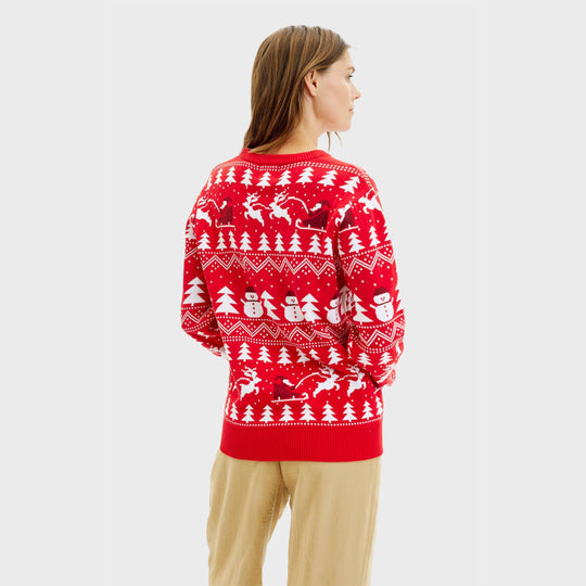 EB | Der stilvolle Weihnachtspullover rot Damen