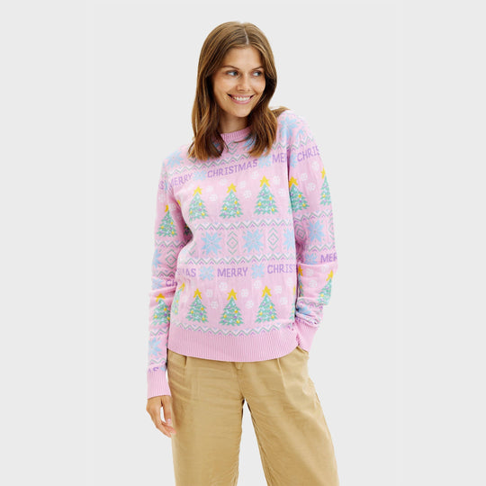EB | Der pinke Weihnachtspullover Damen