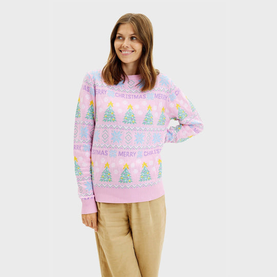 EB | Der pinke Weihnachtspullover Damen