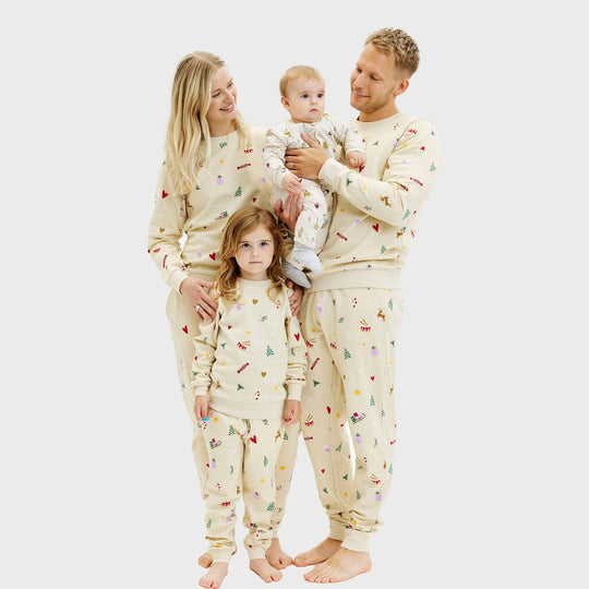 EB | Weihnachts sweatshirt set beige Herren