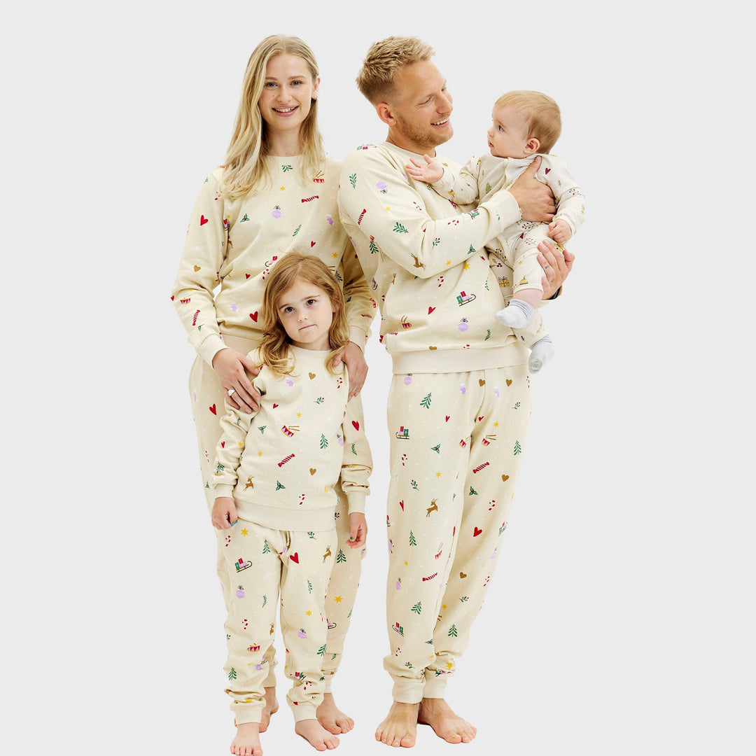 EB | Weihnachts sweatshirt set beige Herren