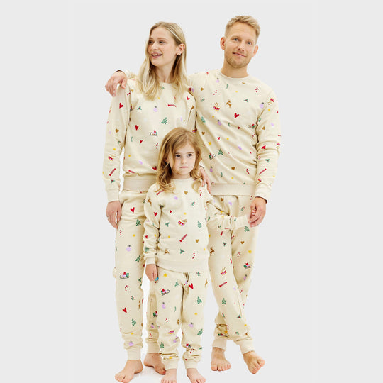EB | Weihnachts sweatshirt set beige Herren