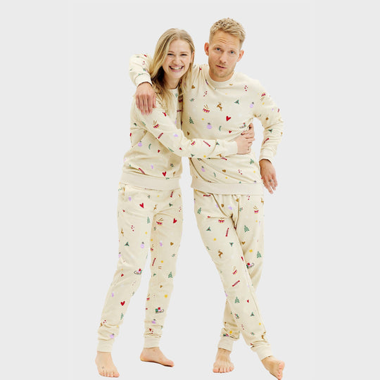 EB | Weihnachts sweatshirt set beige Herren