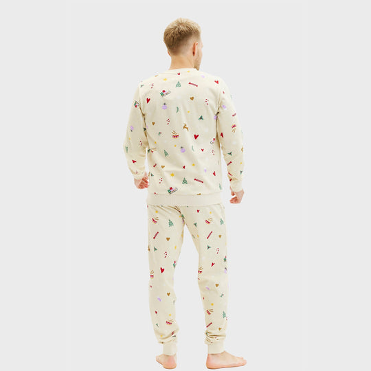 EB | Weihnachts sweatshirt set beige Herren