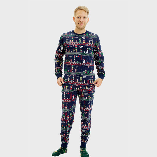 EB | Vintage Gamer Weihnachts-Pyjama Herren
