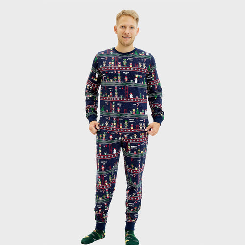 EB | Vintage Gamer Weihnachts-Pyjama Herren