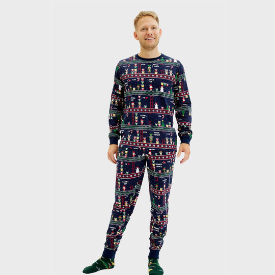 EB | Vintage Gamer Weihnachts-Pyjama Herren