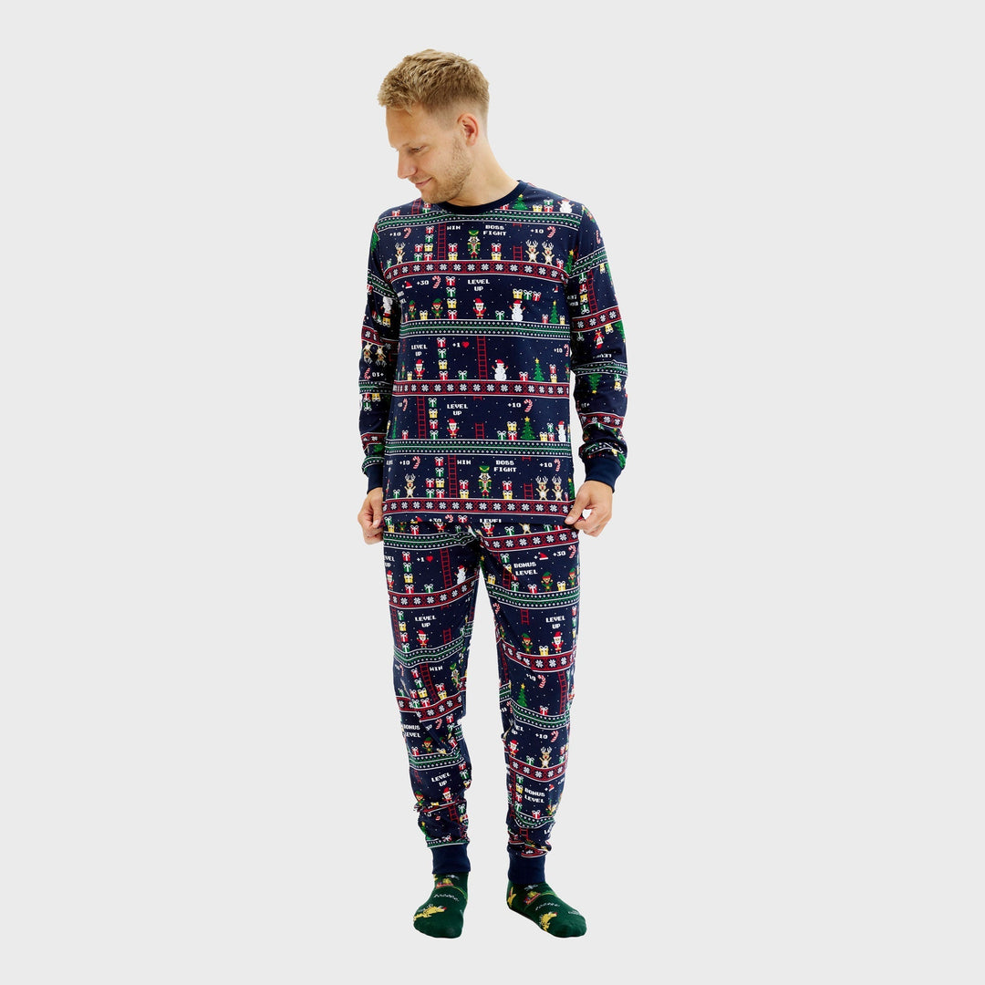 EB | Vintage Gamer Weihnachts-Pyjama Herren