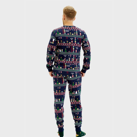 EB | Vintage Gamer Weihnachts-Pyjama Herren