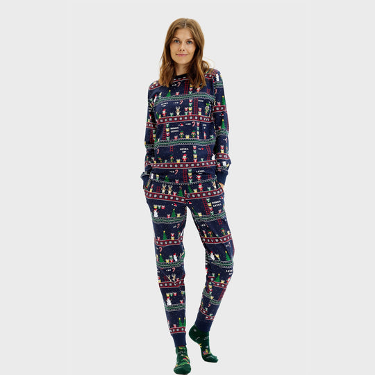 EB | Vintage Gamer Weihnachts-Pyjamas Damen