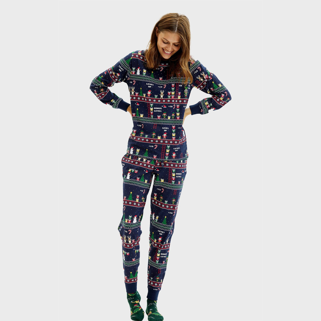 EB | Vintage Gamer Weihnachts-Pyjamas Damen