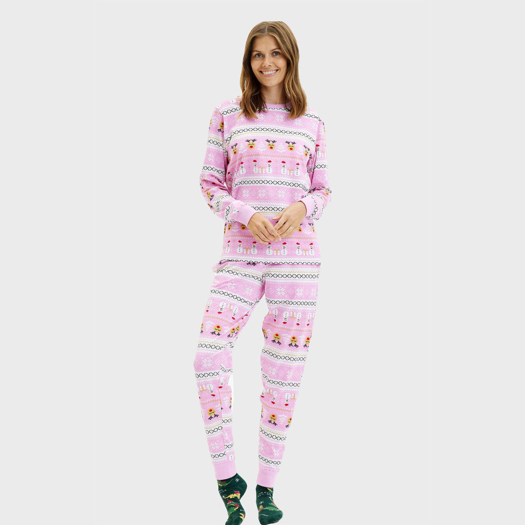 EB | Ultimative Weihnachts-Pyjamas Pink Damen