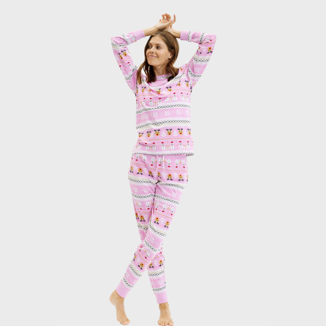 EB | Ultimative Weihnachts-Pyjamas Pink Damen