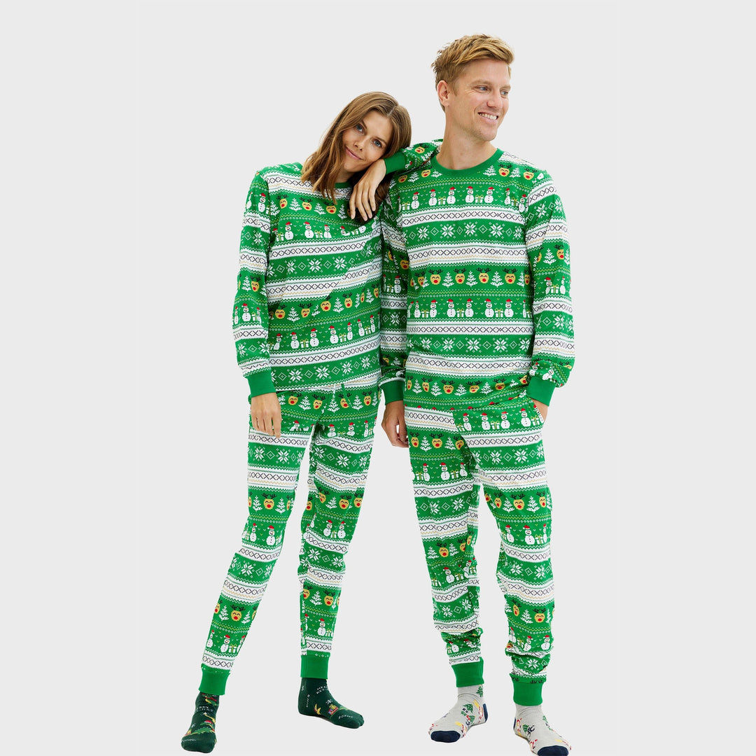 EB | Ultimative Weihnachts-Pyjama grün Herren