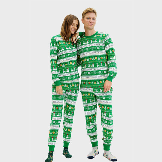 EB | Ultimative Weihnachts-Pyjamas grün Damen