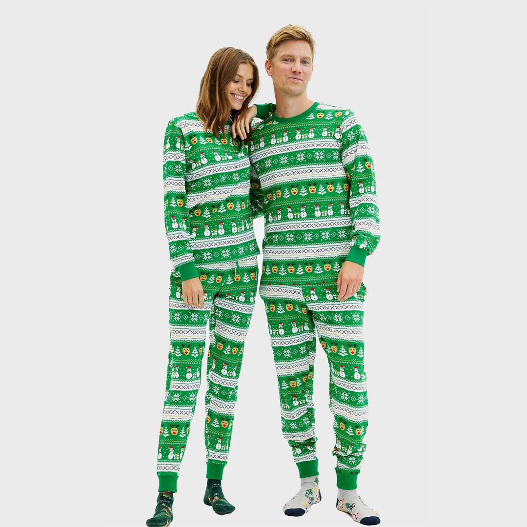 EB | Ultimative Weihnachts-Pyjama grün Herren