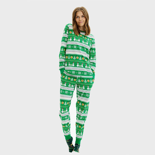 EB | Ultimative Weihnachts-Pyjamas grün Damen
