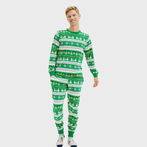 EB | Ultimative Weihnachts-Pyjama grün Herren