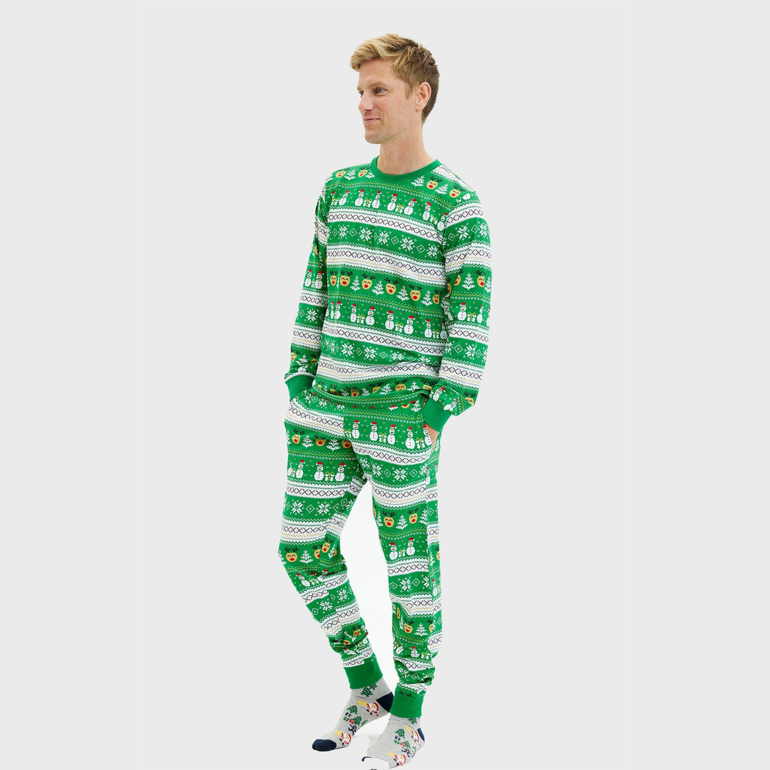 EB | Ultimative Weihnachts-Pyjama grün Herren