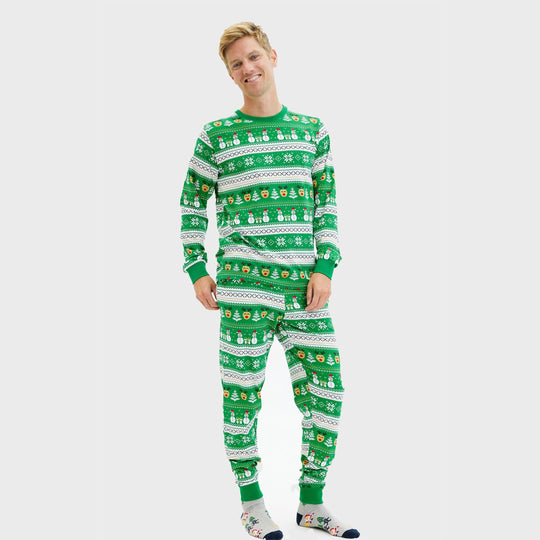 EB | Ultimative Weihnachts-Pyjama grün Herren