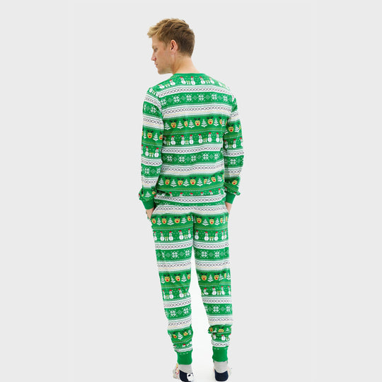 EB | Ultimative Weihnachts-Pyjama grün Herren