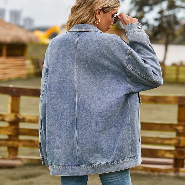 EB | Denimcharm Klassisch Vintage Denim Jack für Damen