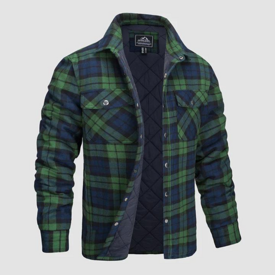 EB | Herren karierte Flanellhemden mit warmer Fütterung