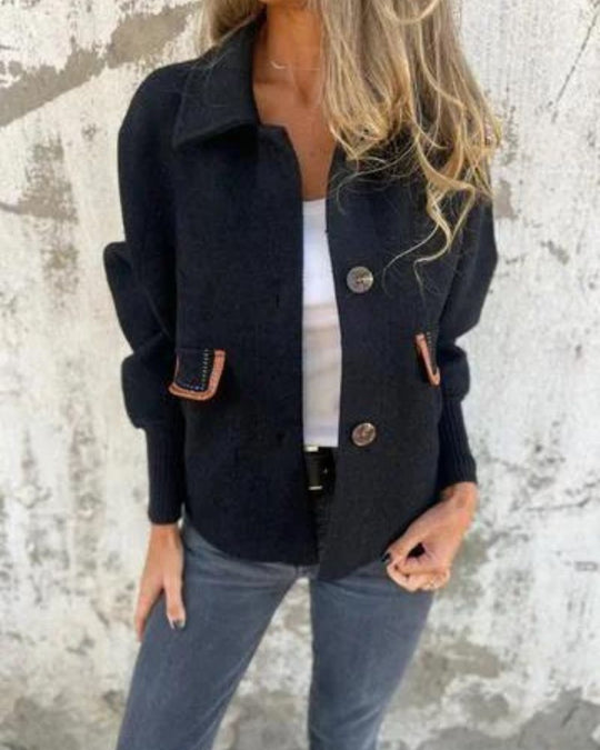 EB | Lässige Revers Einreiher Jacke