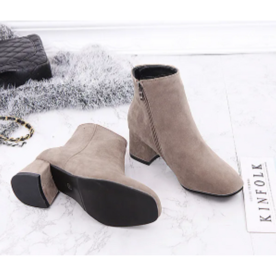 EB | Moderne Wild Ankle Boots mit Bequemem Absatz Damen Ankle Boots