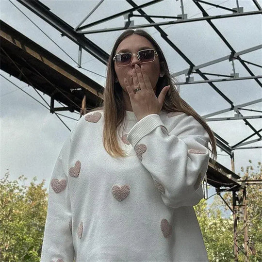 EB | Pullover mit gestricktem Herz